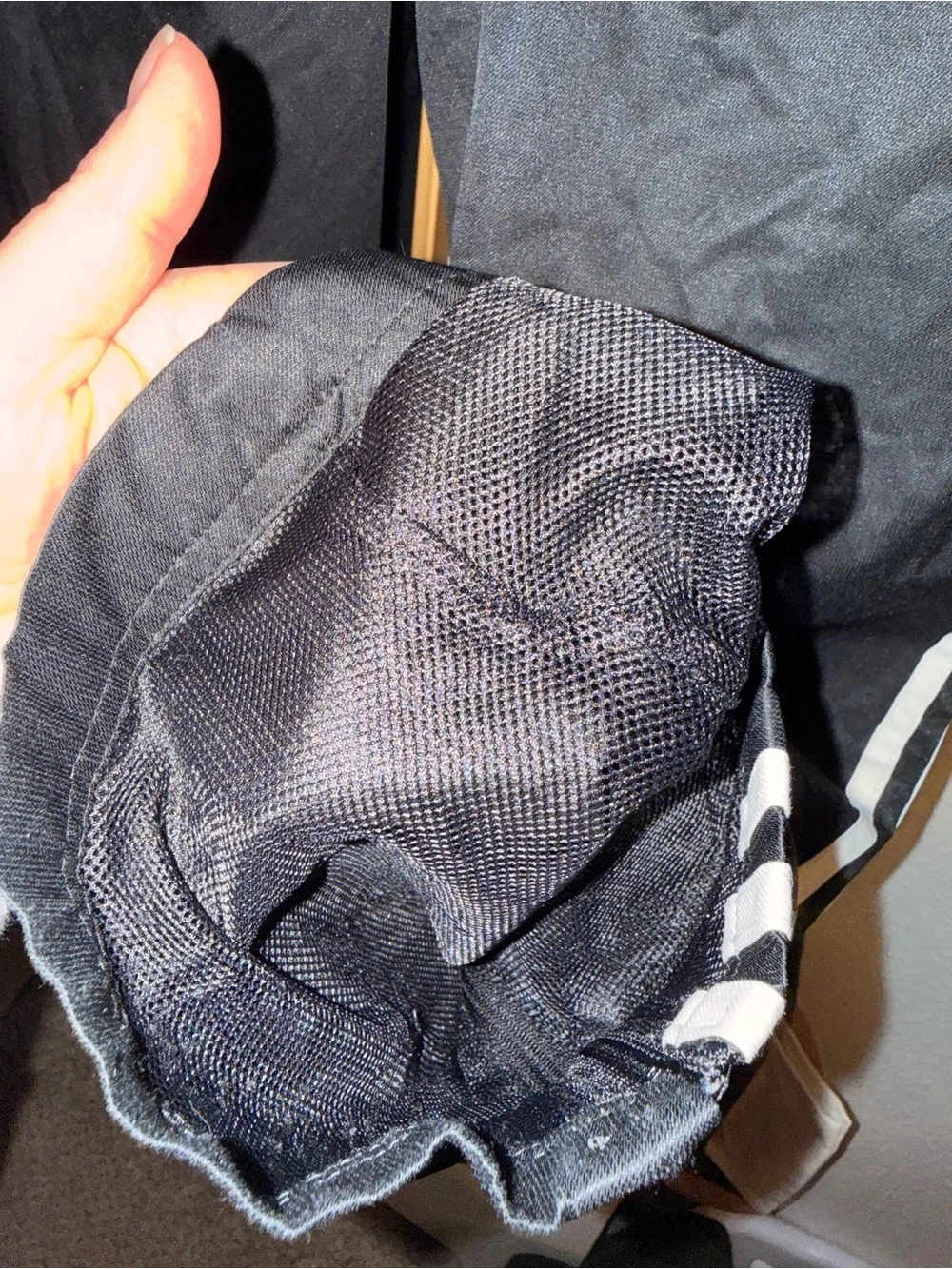 Adidas Climate Black Track Pants with White Stripes